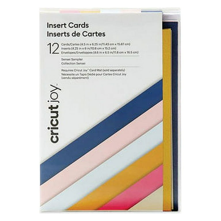 Joy Insert Cards, 4.5 x 6.25, 12 Assorted Color Cards/12 Assorted Color Inserts/12 White Envelopes Joy Insert Cards, 4.5 x 6.25, 12 Assorted Color Cards/12 Assorted Color Inserts/12 White Envelopes