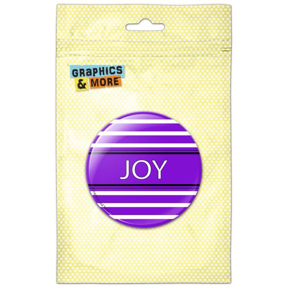 Joy Inspirational Happiness Pinback Button Pin Badge