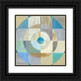thumbnail image 1 of Joy, Julie 12x12 Black Ornate Wood Framed with Double Matting Museum Art Print Titled - Circle Center I, 1 of 4