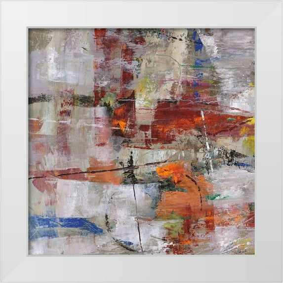 Joy, Julie 15x15 White Modern Wood Framed Museum Art Print Titled - Buffalo Hunt I