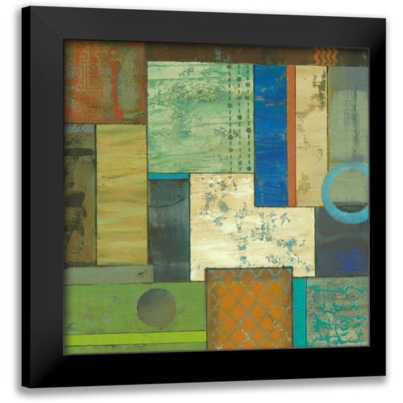Joy, Julie 20x20 Black Modern Framed Museum Art Print Titled - Fossil Infusion III a