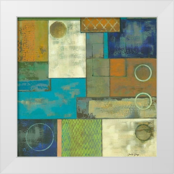 Joy, Julie 20x20 White Modern Wood Framed Museum Art Print Titled - Fossil Infusion III b
