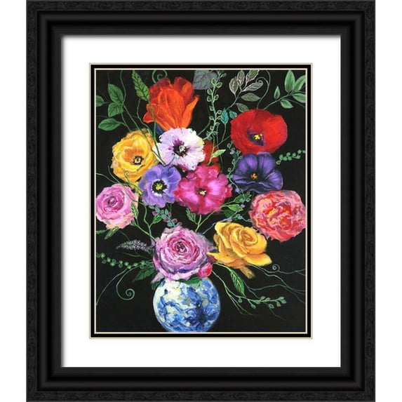 Joy, Julie 20x24 Black Ornate Wood Framed with Double Matting Museum Art Print Titled - Fresh Picks I