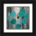 thumbnail image 1 of Joy, Julie 26x26 Black Ornate Wood Framed with Double Matting Museum Art Print Titled - Spherical Flow I, 1 of 4