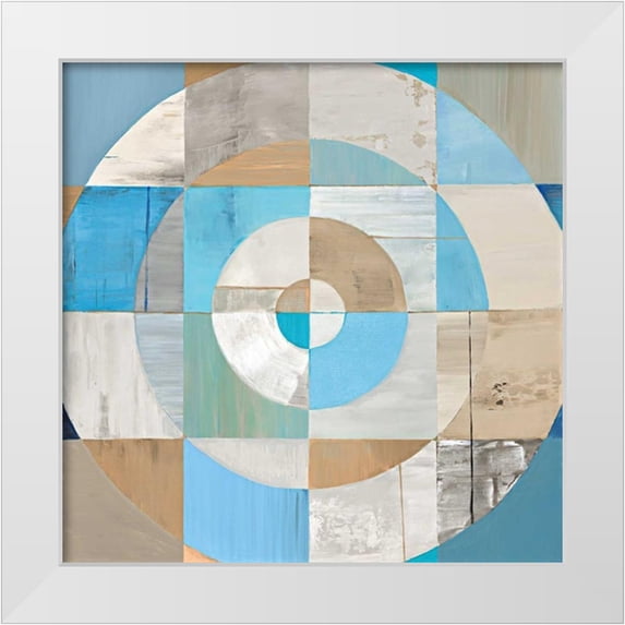 Joy, Julie 26x26 White Modern Wood Framed Museum Art Print Titled - Circle Center II