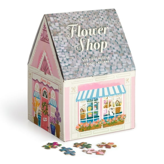 Joy Laforme Flower Shop 500 Piece House Puzzle (Jigsaw)