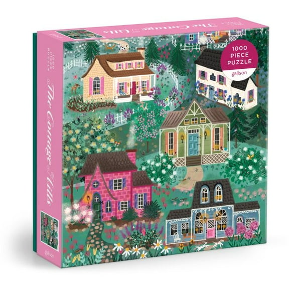 Pre-Owned Joy Laforme The Cottage Hills 1000 Piece Puzzle in a Square Box (Jigsaw)