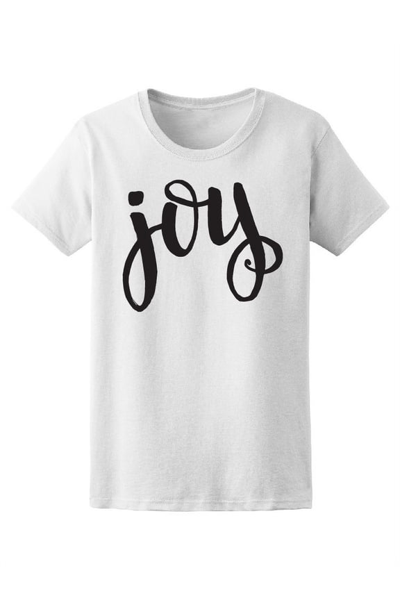 Joy Lettering T-Shirt Women -Image by Shutterstock, Female XX-Large