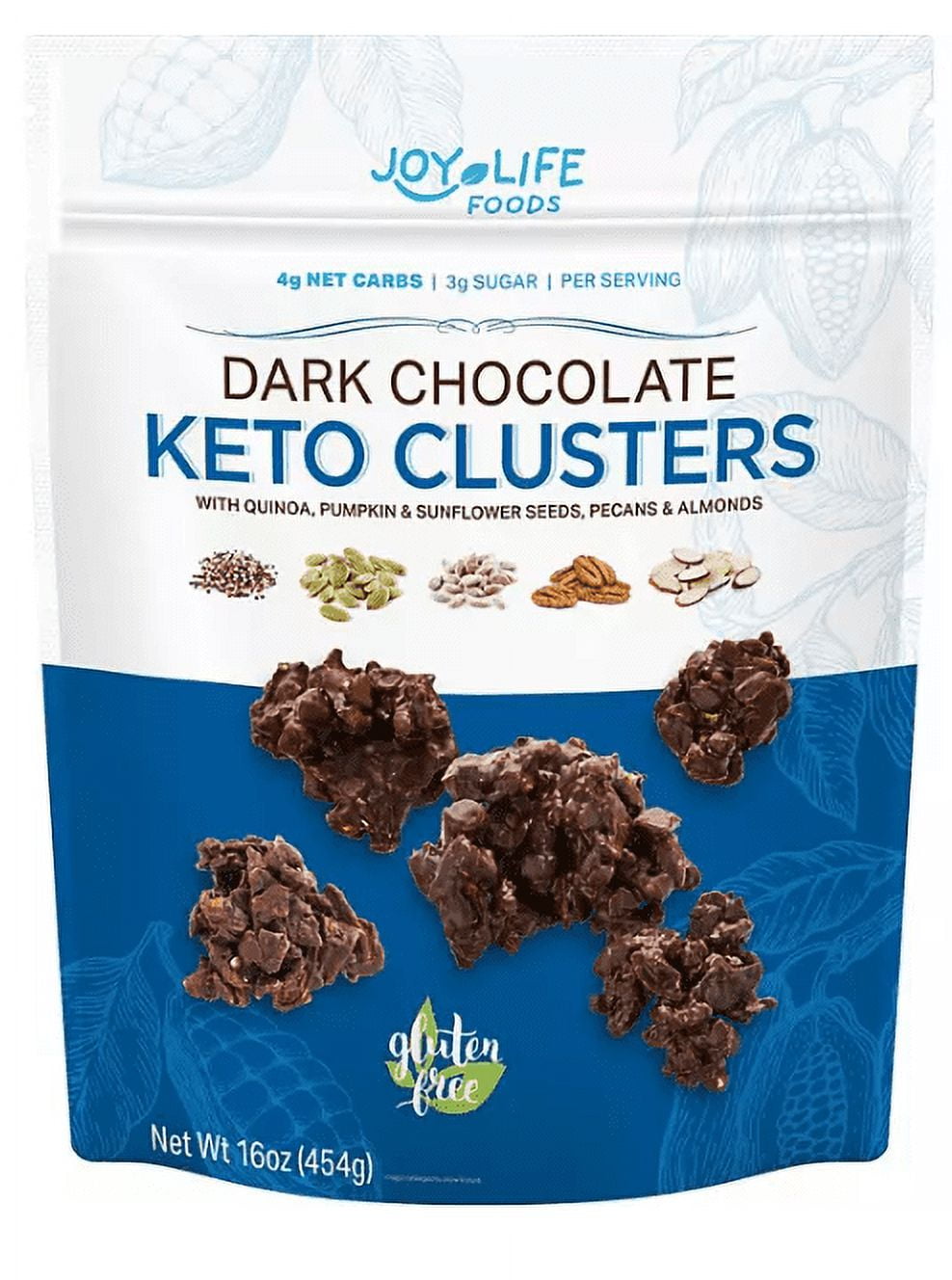 Joy Life Foods Dark Chocolate Keto Cluster 16 oz