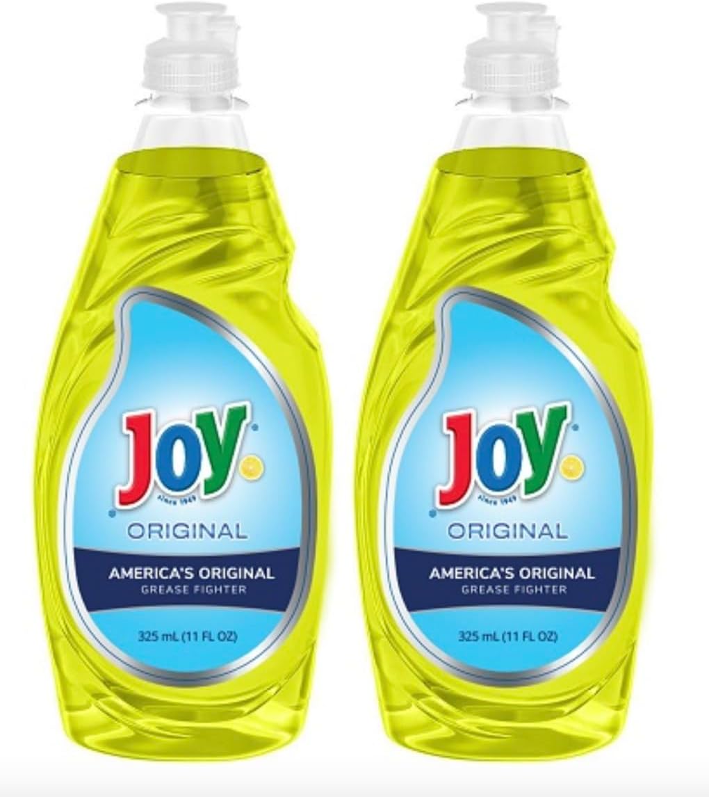 Joy Liquid Dish Soap, Lemon Scent, NonUltra 11 Oz *New Look* (2Pack