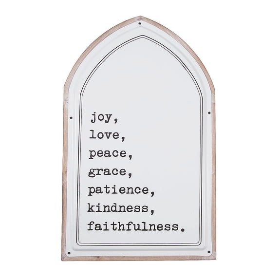 Joy Love Peace Grace Wall Sign - Home Decor - 1 Piece