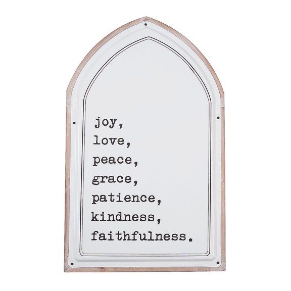 Joy Love Peace Grace Wall Sign - Home Decor - 1 Piece