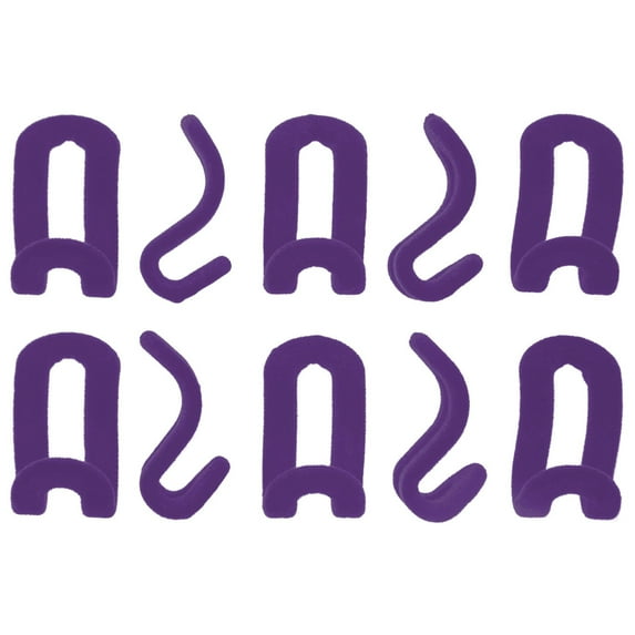 Joy Mangano 10pk Mini Hooks, Teal Hanger Accessory, Purple