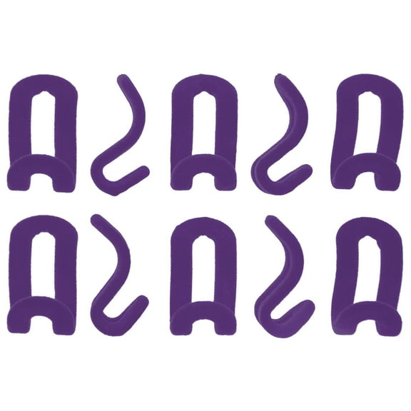 Joy Mangano 10pk Mini Hooks, Teal Hanger Accessory, Purple