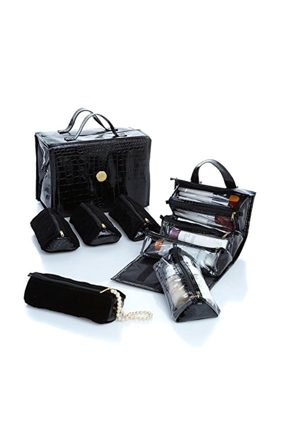 Better Beauty Case Deluxe Set ~ Black Croco