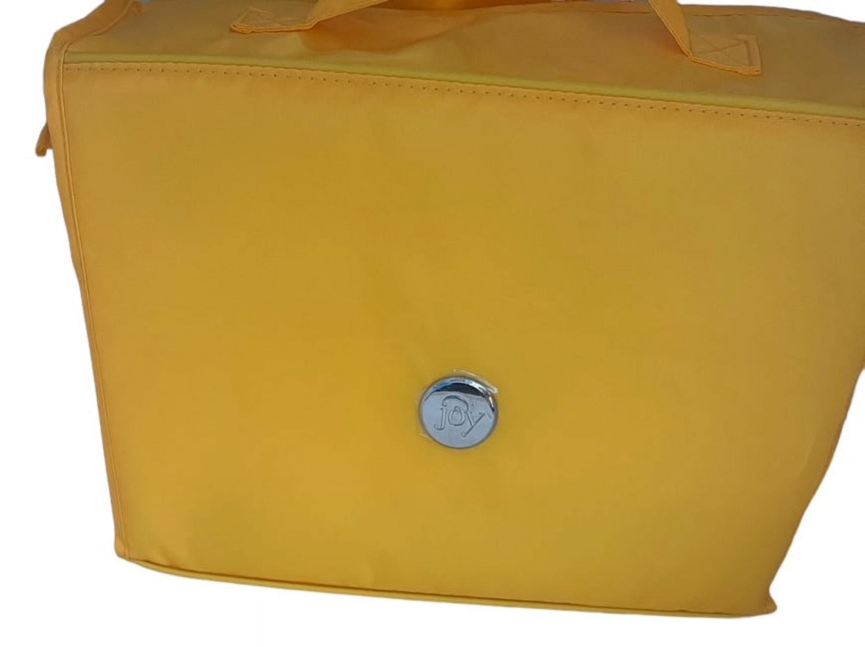 Joy Mangano Deluxe XL Better Beauty Case Sunny Yellow