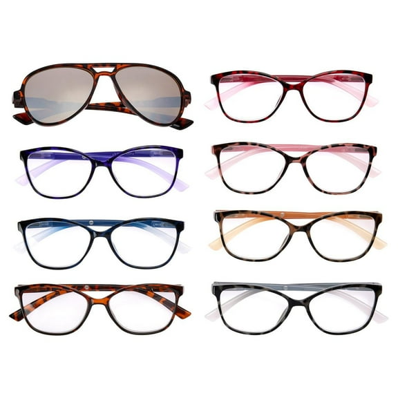 Joy Mangano Luxury Readers + Sunglass Reader 11-piece Set Tortoise Collection(+2.50)