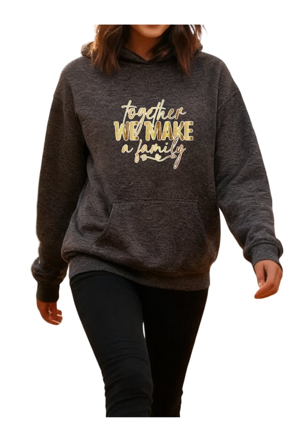 Joy Motivational Hoodie for Men Women, Inspirational Pullover Hooded Sweatshirt, Cozy Cotton Poly Blend, Positive Casual Outfit