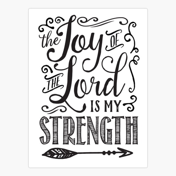 Joy Of Lord Strength Verse Sticker
