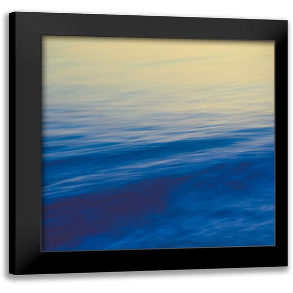 Joy, Olivia 12x12 Black Modern Framed Museum Art Print Titled - Calm Waves I
