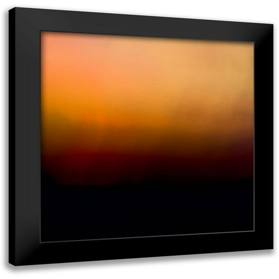 Joy, Olivia 12x12 Black Modern Framed Museum Art Print Titled - Soft Sunset