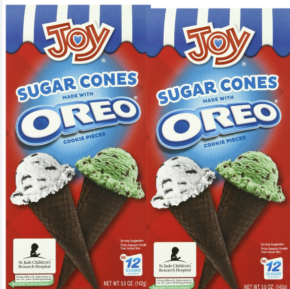 Joy Oreo Sugar Cones 12ct pack of 2