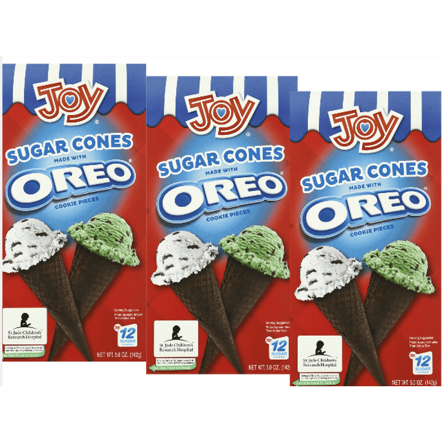 Joy Oreo Sugar Cones 12ct pack of 3