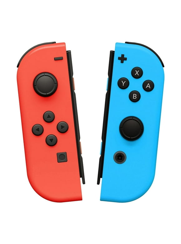 Joy-Pad Controller for Switch, Replacement for Switch Controller, Left and Right Switch Remote Joystick Support Dual Vibration/Motion Control/Wake-up/Screenshot（Red & Blue)）