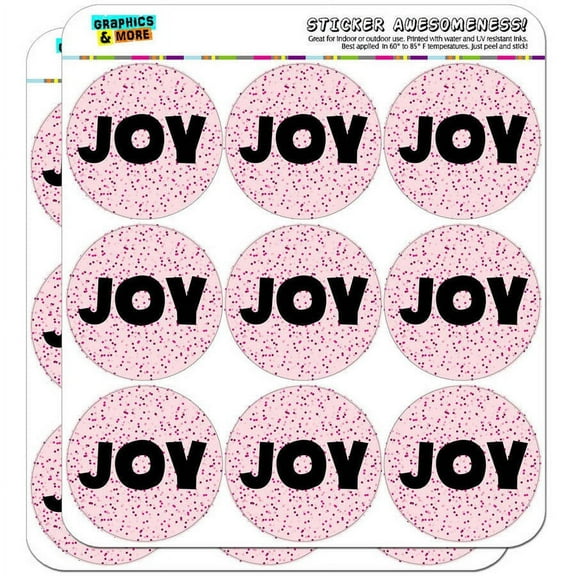 Joy Pink Speckles Name 18 2" Planner Calendar Scrapbooking Crafting Stickers