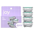 thumbnail interactive-video image 1 of Joy razor blade cartridge refill for women, 4 blade refills, 1 of 11