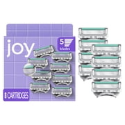 Joy razor blade cartridge refill for women, 8 blade refills
