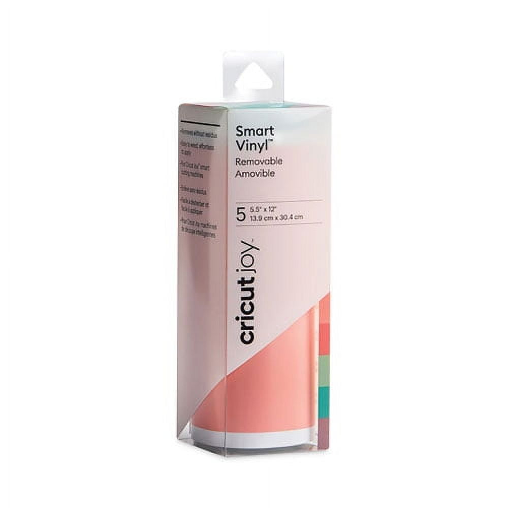 Joy Removable Smart Vinyl for Assorted Surfaces, 5.5 x 12, Assorted Colors, 5/Pack | Bundle of 5 Packs