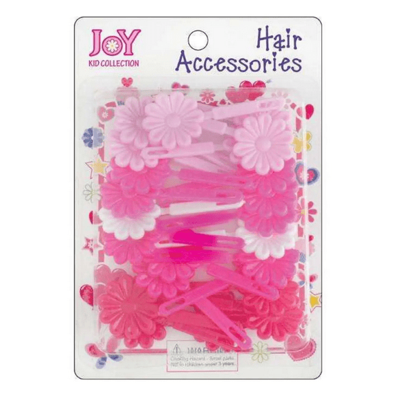 Joy Ribbon Hair Barrette - Ribbon Hair Barrette - 12ct Assorted Purple