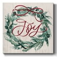 thumbnail image 1 of Joy Ribbon Wreath- Gallery Wrapped Canvas, 1 of 9