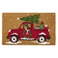 thumbnail image 1 of Multi-Color Christmas Joy Ride Coir Doormat 17x29, 1 of 2