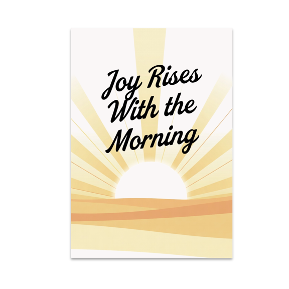 Joy Rises With the Morning Sunrise Art - Home Decor Enthusiast - 13x19 Poster Print