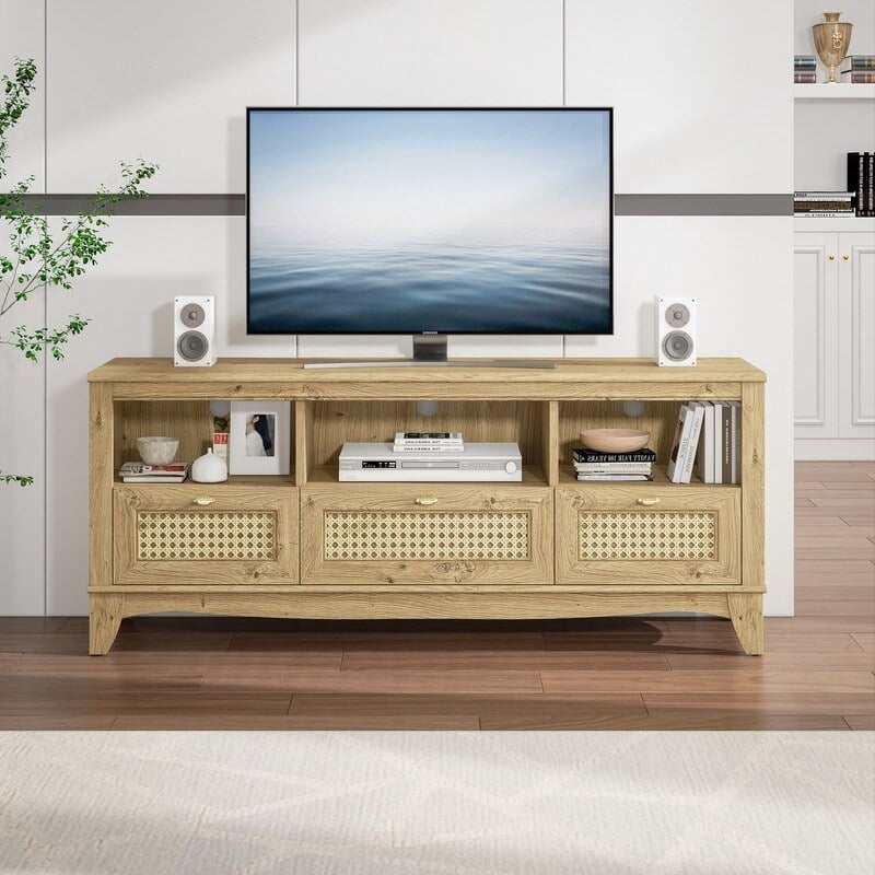 Joy River TV Stand for TVs up to 60", light wood