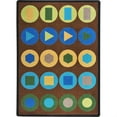 thumbnail image 1 of Kaleidoscope - Whimsical Area Rugs Encircled Rug - 5'4" x 7'8" Rectangle - Earthtone, 1 of 1