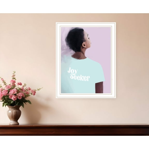 Joy Seeker Look for the Good White Framed Print Wall Art