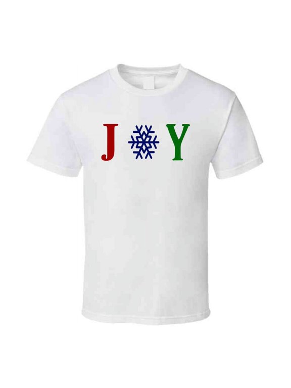Joy Snowflake Christmas Time Winter Tee Holiday Tshirt Great Yuletide T Shirt