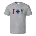 thumbnail image 1 of Joy Snowflake Christmas Time Winter Tee Holiday Tshirt Great Yuletide T Shirt, 1 of 1