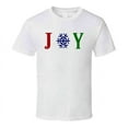 thumbnail image 1 of Joy Snowflake Christmas Time Winter Tee Holiday Tshirt Great Yuletide T Shirt, 1 of 1