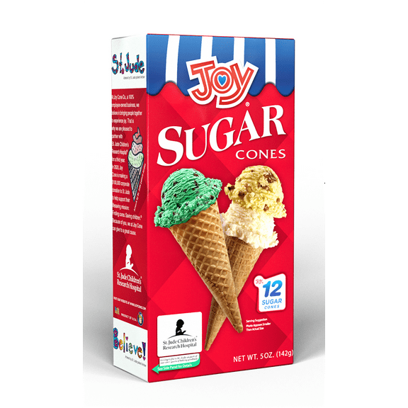 Joy Sugar Cones, 5 oz., 12 Count