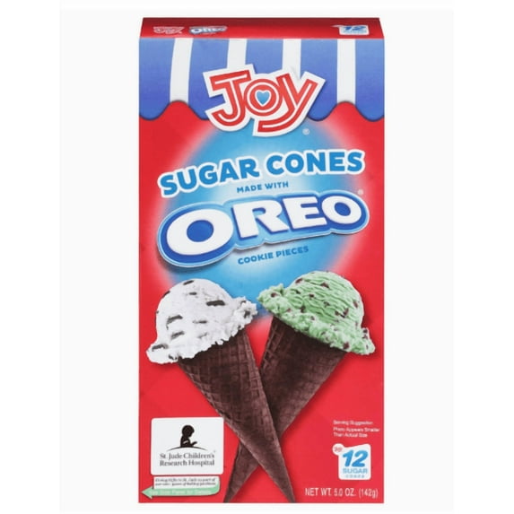 Joy Sugar Cones Made With Oreo Cookie Pieces