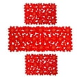 thumbnail image 1 of Joy Table Runner Placemat Set. Set of 6 - Red, 1 of 5