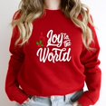thumbnail image 1 of Joy To The World Funny Christian Christmas Sweater Jumper Holiday Graphic SW9861 Unisex Sweatshirt, Up to Size 5XL, 1 of 2