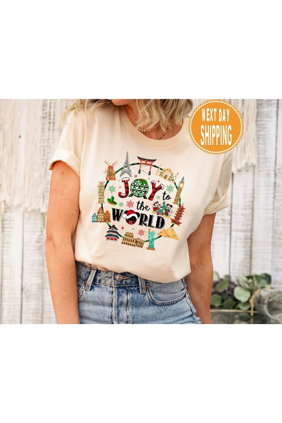 Joy To The World Winter Shirt - Epcot World Showcase All Size S-5XL