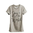 thumbnail image 1 of Joy To The World Women's Fashion Relaxed T-Shirt Tee Heather Tan X-Large, 1 of 3