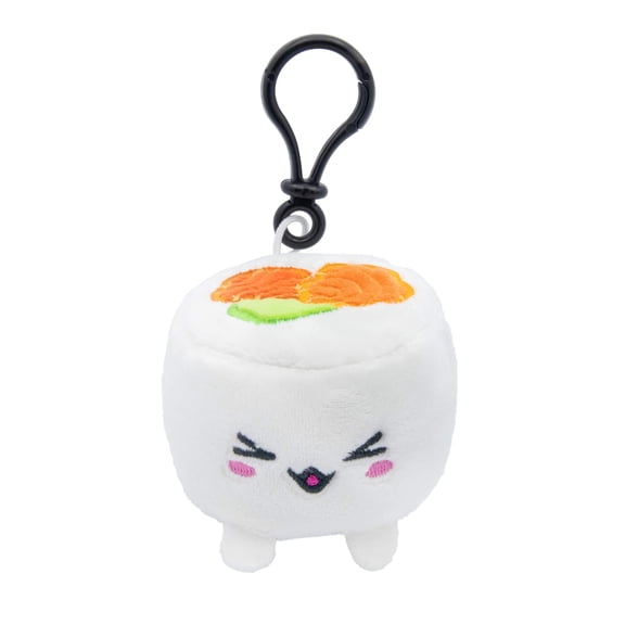 Joy Toy Plushi Uramaki Sushi with Salmon Plush Clip On 7 cm