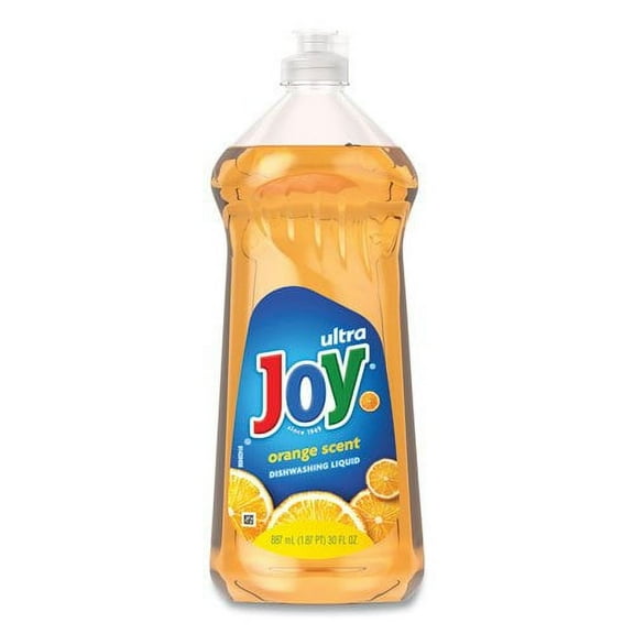 Joy® Ultra Dishwashing Liquid, Orange, 30-oz. Bottle, 10 Bottles (JOY43603)